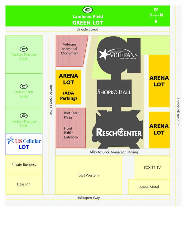 Lambeau Field Parking Lot Map - vrogue.co